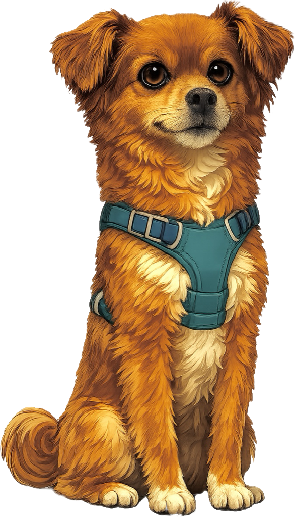 Cooper, a cartoon pup