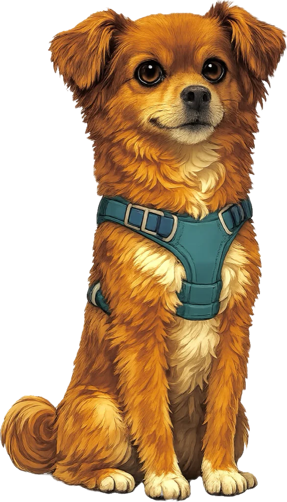 Nugget, a cartoon pup